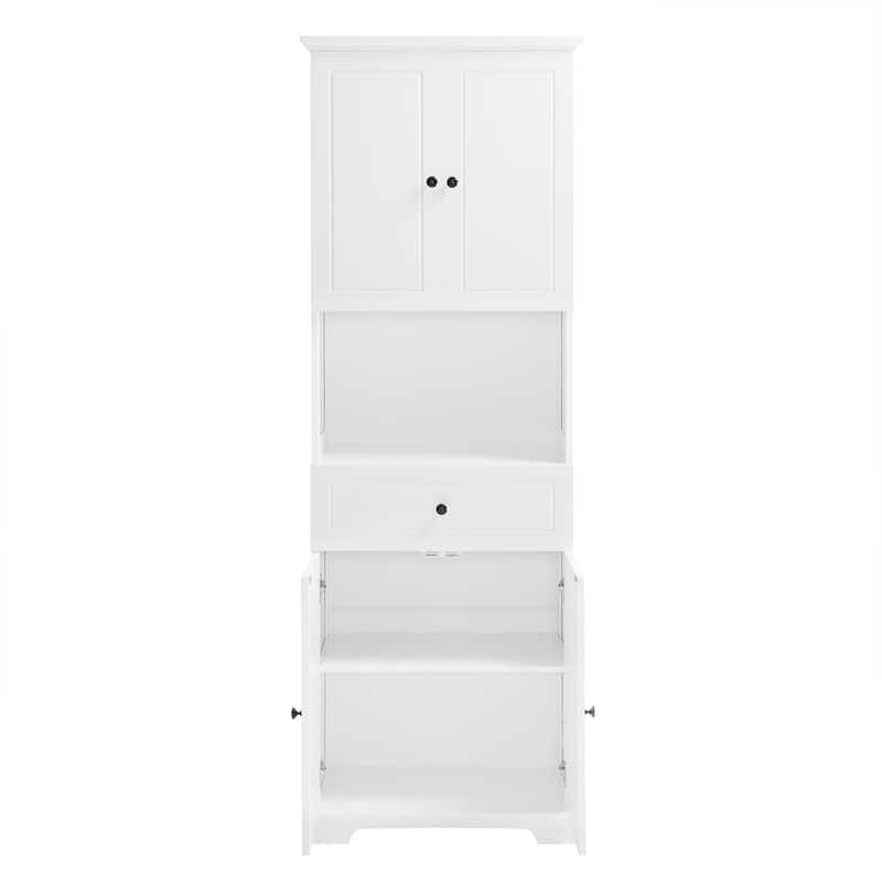Modern Wooden Bathroom Linen Cabinet
