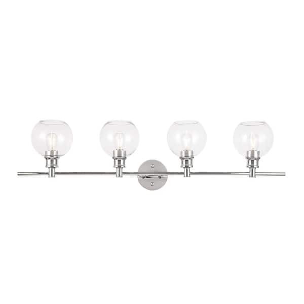 slide 2 of 13, Elegant Lighting Collier 4 Light 38" Wide Bathroom Vanity Light with