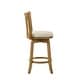 preview thumbnail 9 of 16, Elle Modern Swivel Bar Stool, Upholstered Counter Height Chair with Wood Frame