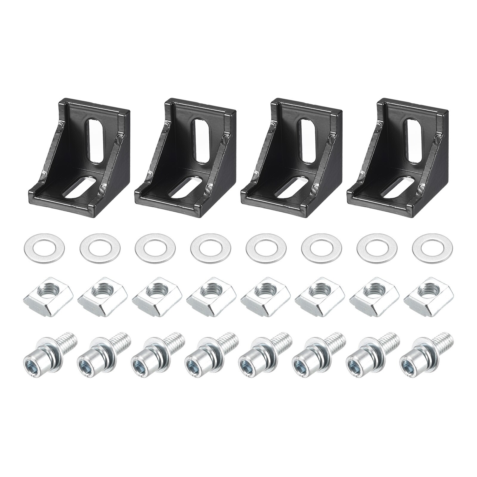 4Set 4040 Inside Corner Bracket Gusset Mount Kits 38x38x35mm