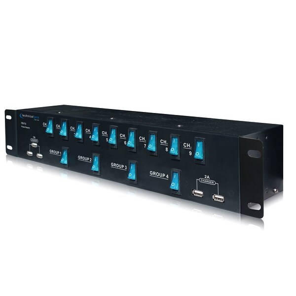 Technical Pro 1800 Watts Rack Mount 17 Outlet Power Supply Surge ...