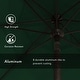 preview thumbnail 89 of 99, Pompano 9ft Crank Lift Push Button Tilt Round Patio Umbrella by Havenside Home, Base Not Included