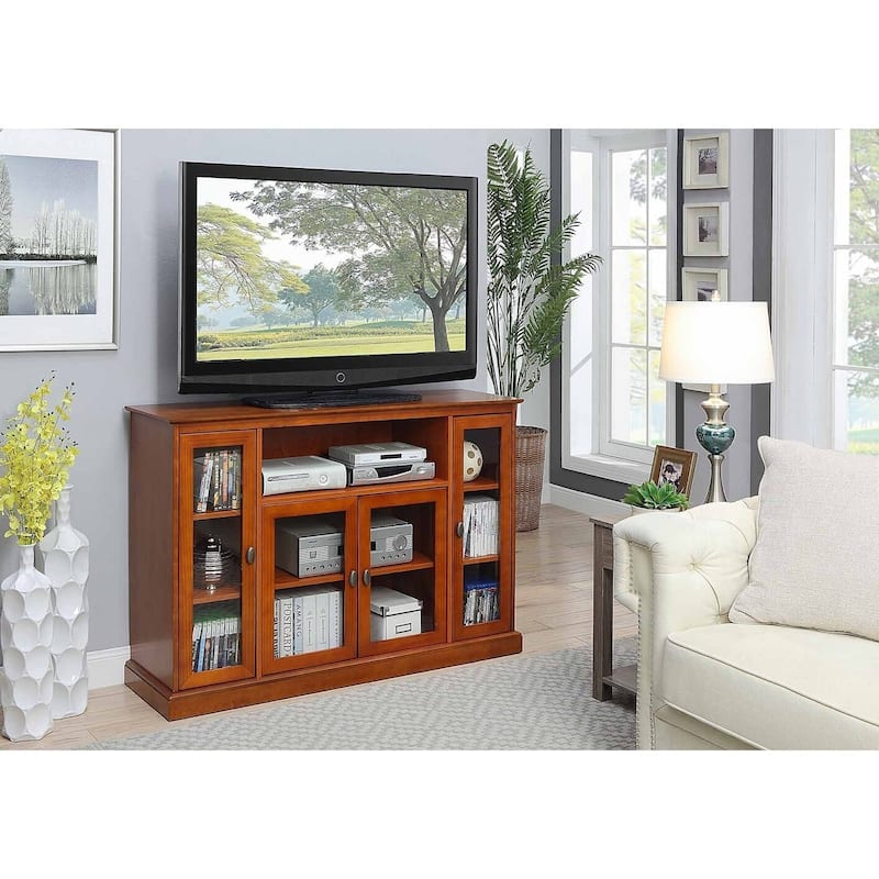 Convenience Concepts Summit Highboy 60" TV Stand with Storage Cabinets and Shelves