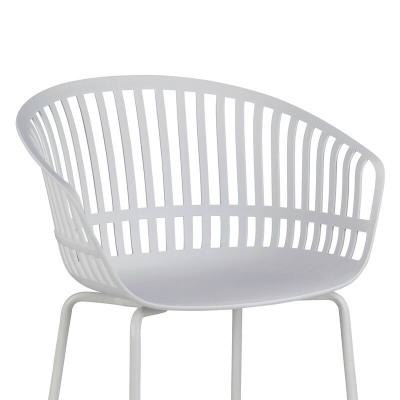 Barras Bates White Outdoor Dining 2 Seats Set