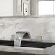 preview thumbnail 28 of 34, Double Handle Waterfall Bathroom Faucet with Pop-up Drain,Widespread 3 Hole Bathroom Sink Faucet