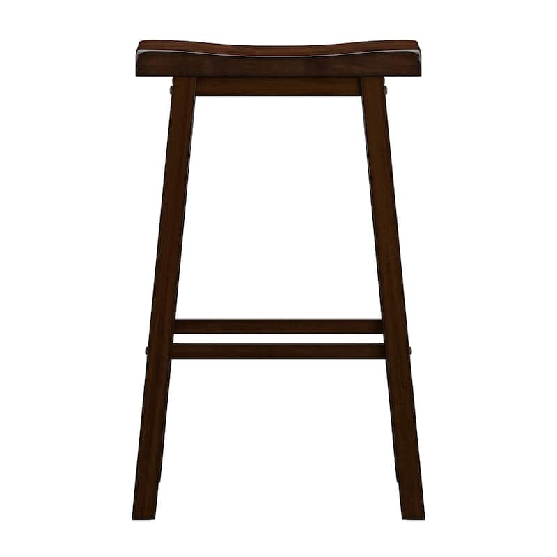 Salvador Saddle 29-inch Counter Height Backless Stools (Set of 2) by iNSPIRE Q Bold