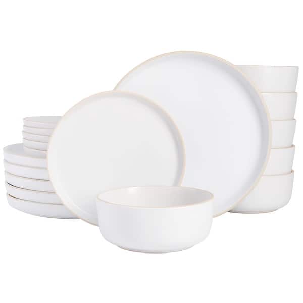 Gibson Home Zuma 18 Piece Dinnerware Set - White