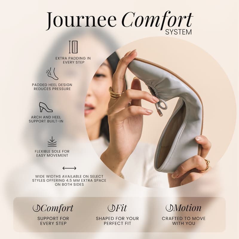 Journee Women's Windy Medium and Wide Width Pumps