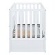 preview thumbnail 17 of 58, 2-in-1 Convertible Crib, Full Size Bed Frame with Drawers and 3 Height Options, Modern Baby Crib Toddler Bed with Guard Rail