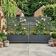 preview thumbnail 17 of 103, 72 in Metal Movable Planter Box with Trellis Privacy Screen Lockable Wheels