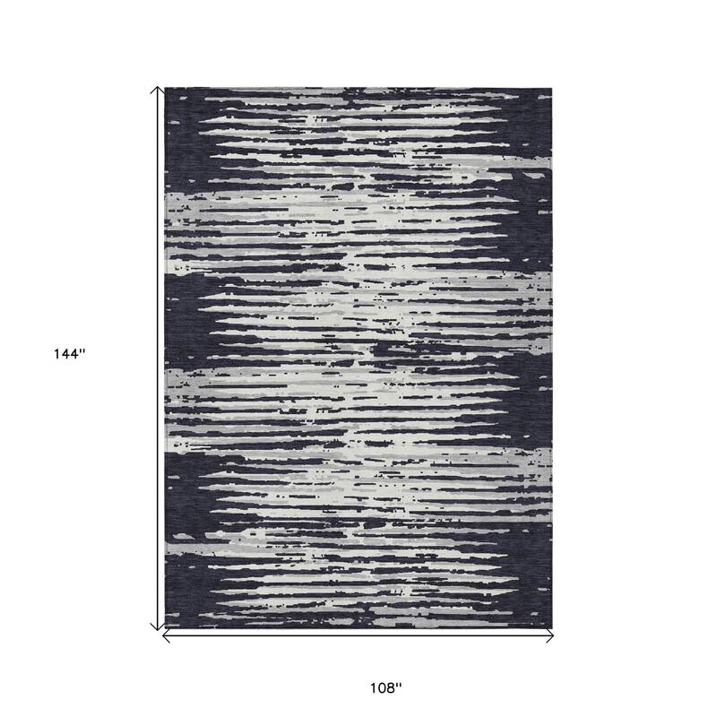 HomeRoots Striped Transitional Rectangle Outdoor Rug