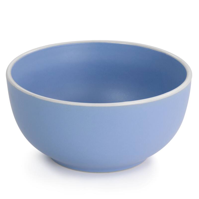Spice by Tia Mowry Creamy Tahini 12 Piece Dinnerware Set in Matte Blue - 12 pc
