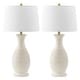 preview thumbnail 13 of 12, SAFAVIEH Lighting Bentlee Grey 30-inch LED Table Lamp (Set of 2) - 15"W x 15"D x 30"H