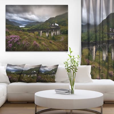 Glenfinnan Viaduct, Scotland - Landscape Photo Canvas Print