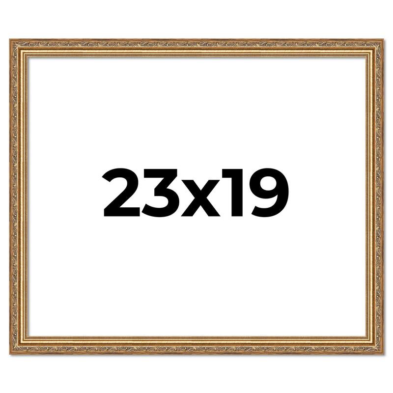 23x19 Frame Red Solid Wood Picture Frame Width 1.75 Inches | Interior Frame Depth 1 13/16 Inches