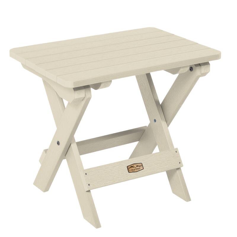 ELK OUTDOORS Essential Eco-Friendly Folding Side Table - Whitewash