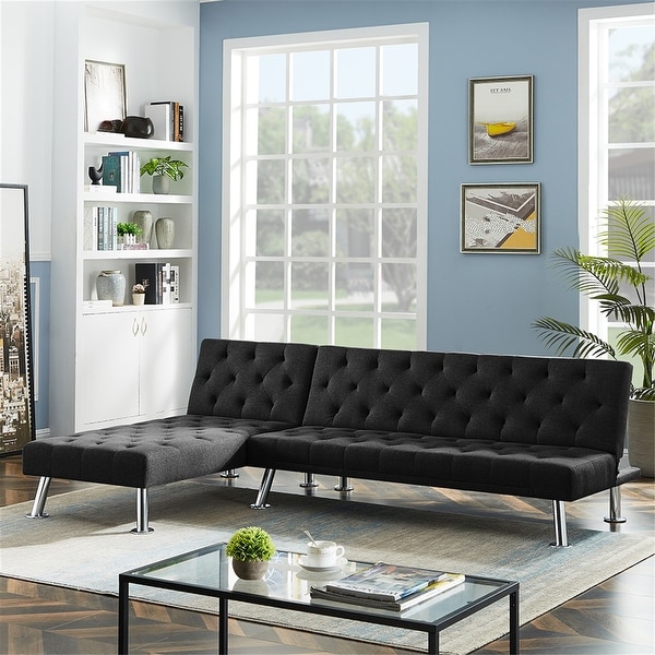 AOOLIVE 2PCS Sectional Recliner Couch, 1 Sofa Bed and 1 Sleepers Couch. Opens flyout.