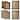 MegaChef 10 Piece Assorted Wood Picture Frame Set in Black and Brown
