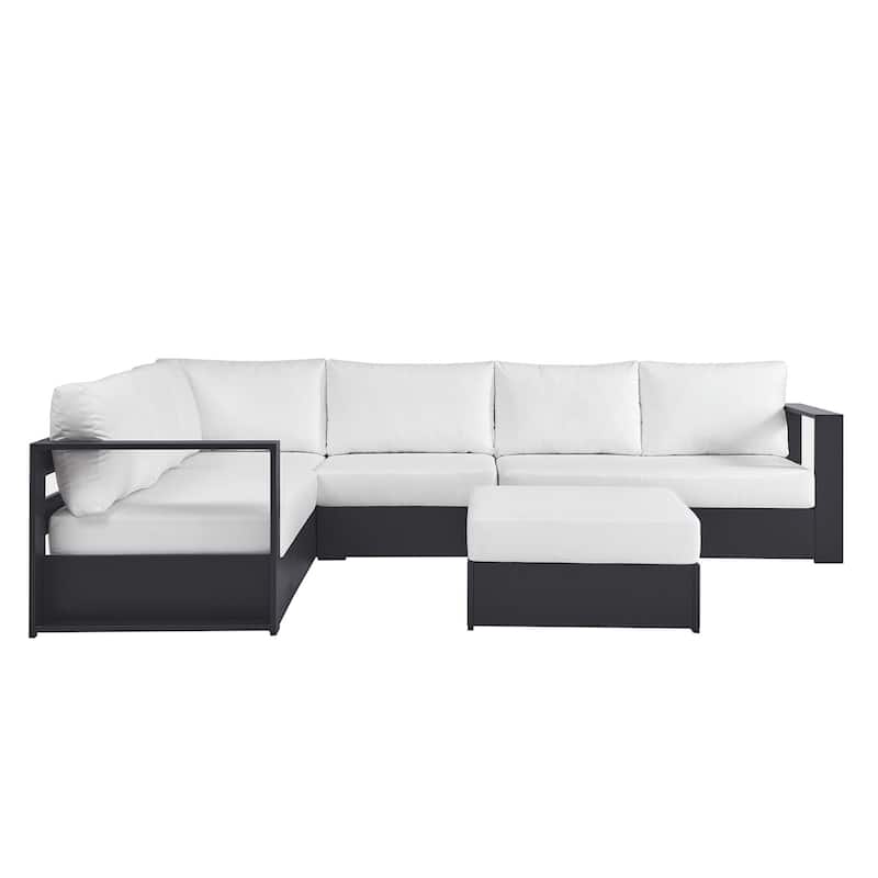 Tahoe Patio Aluminum 5-Piece Sectional Sofa Set