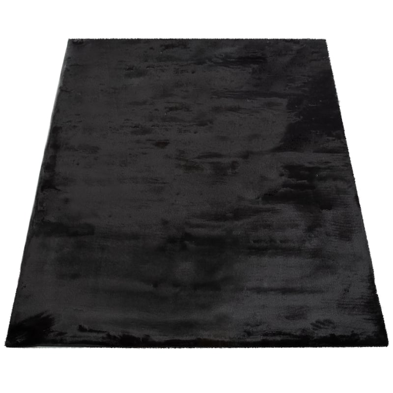 Solid High Pile Area Rug Cosy Luxurious Touch Super Soft