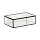 preview thumbnail 1 of 10, Lume Glass & Metal Frame Storage Box Black