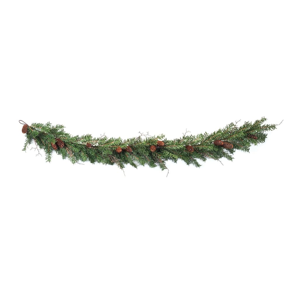 Pine and Pinecone Artificial Christmas Garland - 5.5' x 10" - Unlit