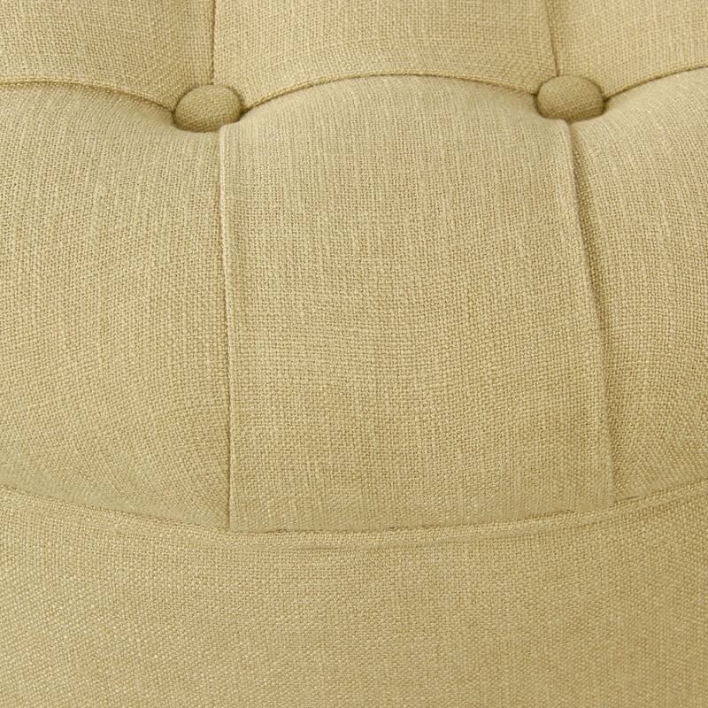 Copper Grove Lamentin Tufted Round Storage Ottoman