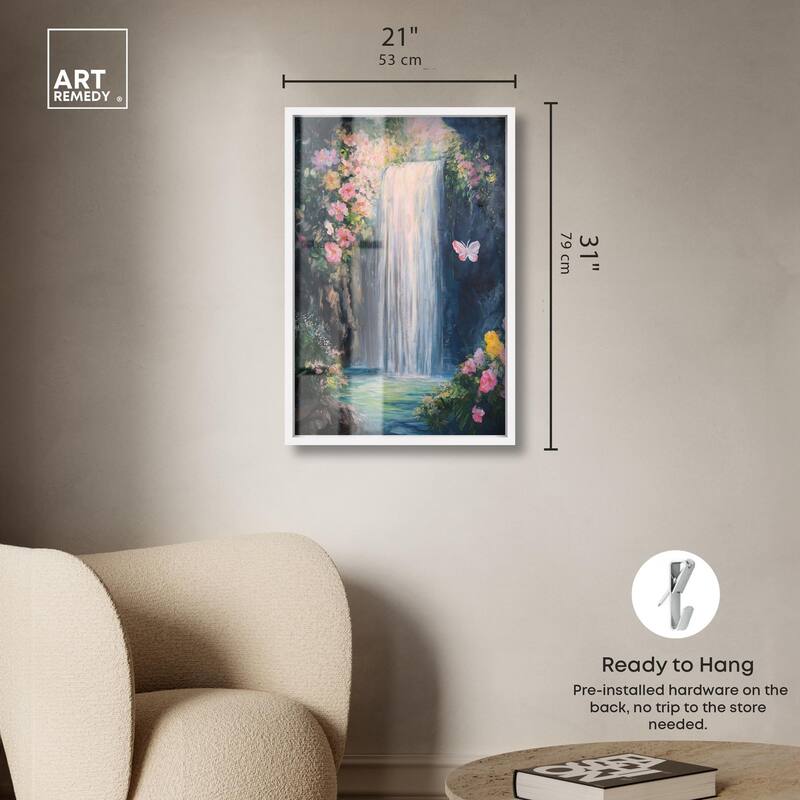 Hidden Falls I Shadowbox by Art Remedy
