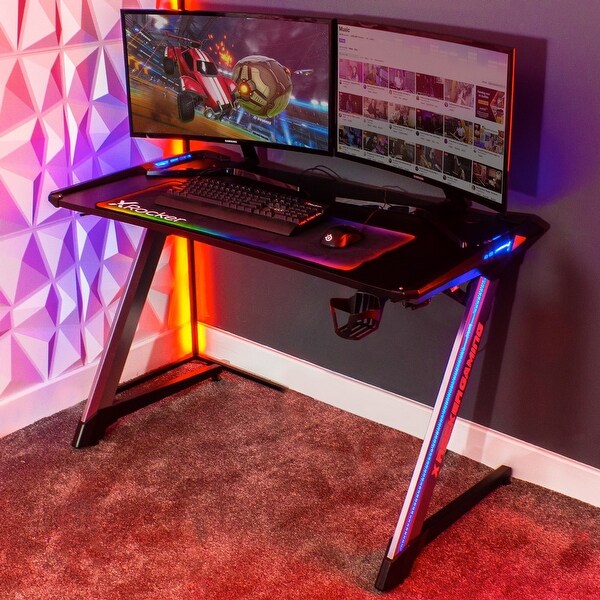 X Rocker Lynx LED Gaming Desk - Bed Bath & Beyond - 33736049