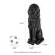 preview thumbnail 7 of 63, Glitzhome Set of 2 MGO Majestic Sitting Guardian Lion Statues Porch Sculpture Outdoor Indoor