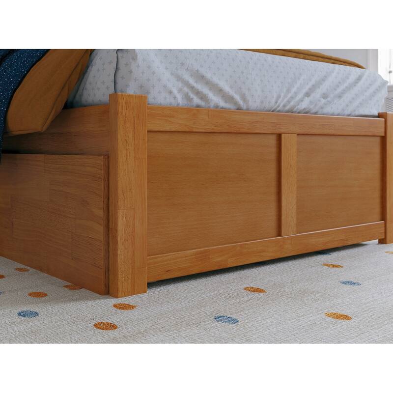 Madison Platform Bed with Footboard and Twin Trundle