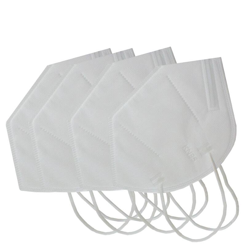 Pack of 25 White 4 Ply Disposable KN95 Face Masks