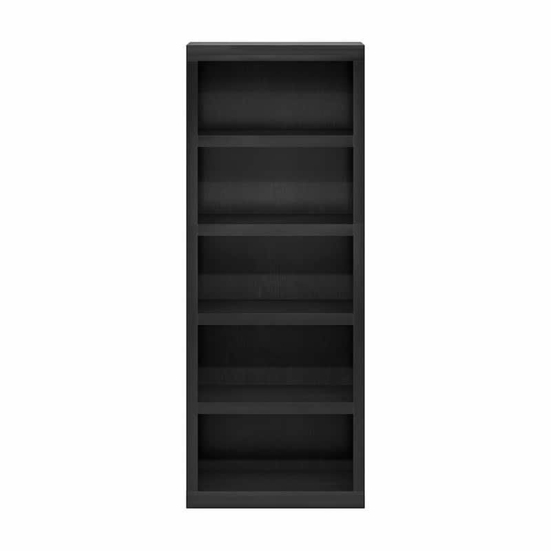 63.54 in. Tall Blackwood Wood 5-Shelf Bookcase