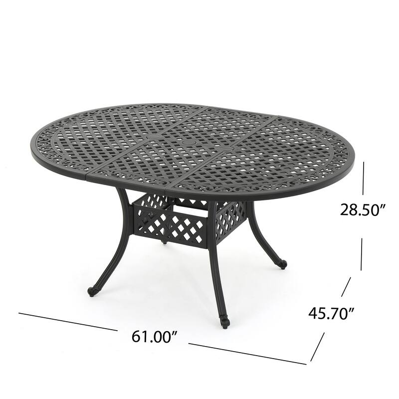 Outdoor Expandable Aluminum Dining Table