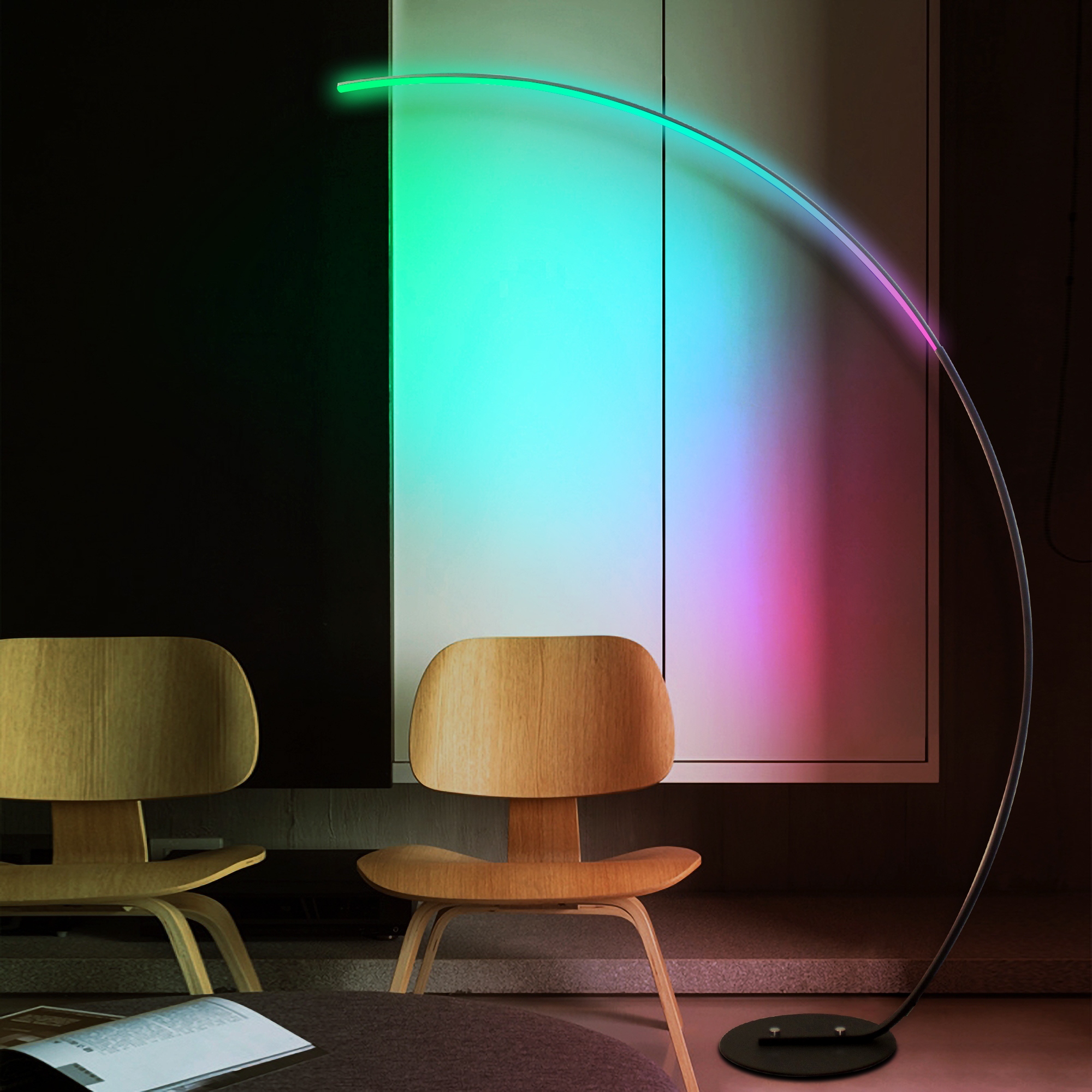 Modern led floor lamp italian rainbow sunset projection floor lamp discount