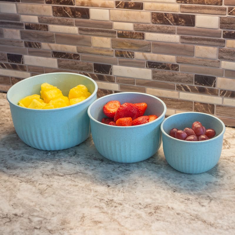 Set of 3 Bowls with Lids - Eco-Conscious Kitchen Essentials by Classic Cuisine