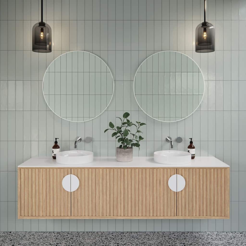 Glass Warehouse SF-R-28 Leia 28" Diameter Contemporary Circular Framed