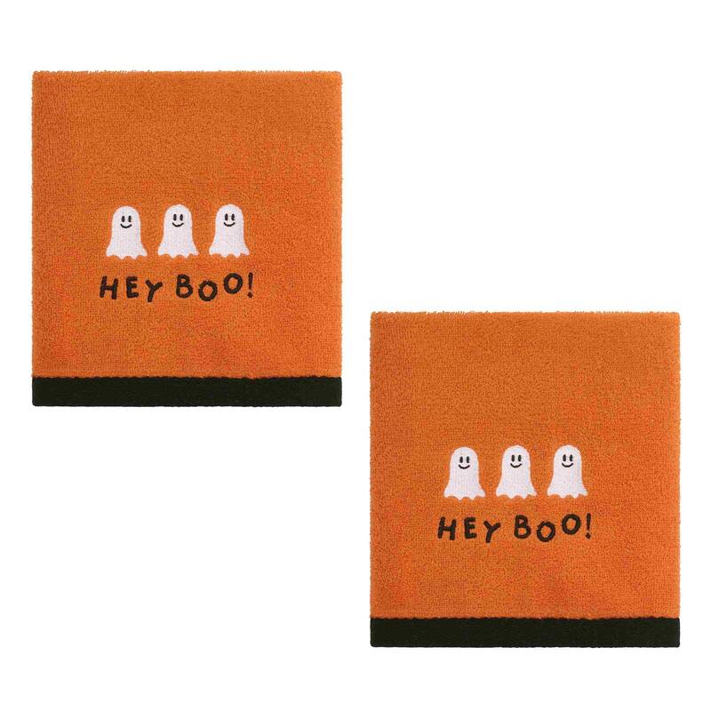 Avanti Hey Boo Halloween 2-Pack Hand Towels
