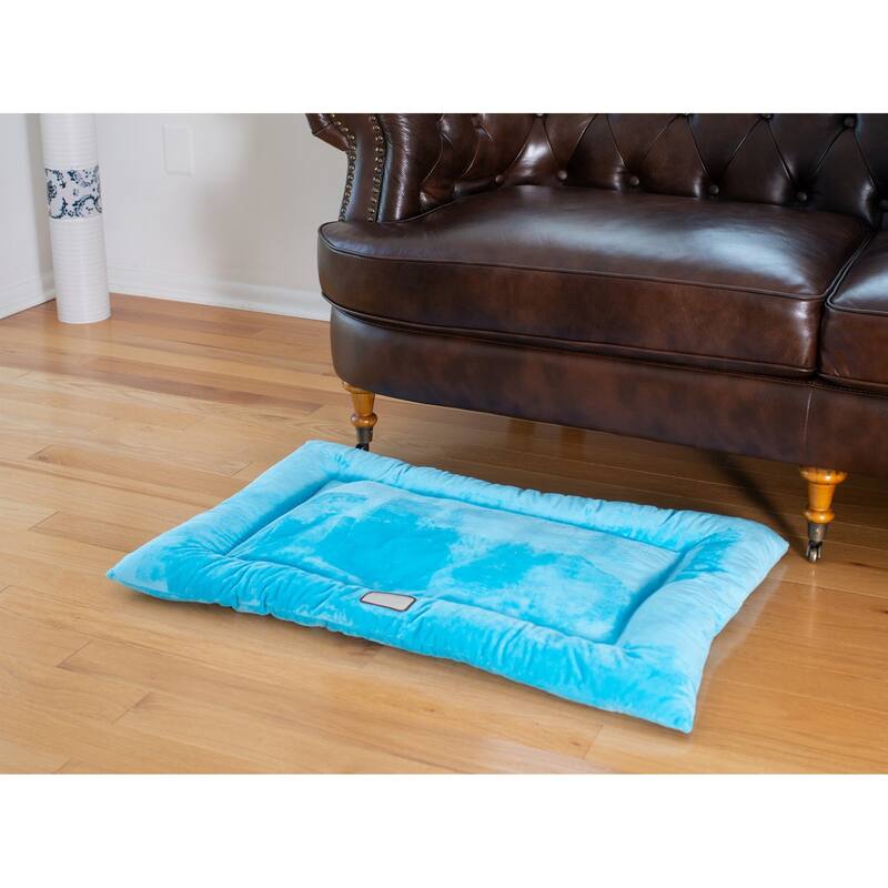 Pet Bed Mat, Dog Crate Soft Pad With Poly Fill Cushion