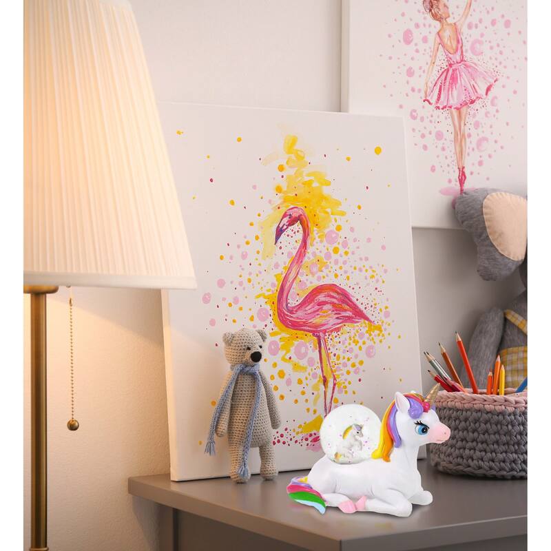 CoTa Global Unicorn, Sloth, Space Saucer, Mermaid Snow Globe Set of 4 - 45 mm