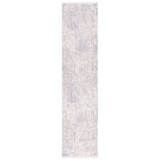 SAFAVIEH Marmara Nerina Modern Abstract Rug - Beige/Blue Rust - 2' x 8'