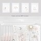 preview thumbnail 2 of 4, Sweet Jojo Designs Blush Pink Gold Grey and White Celestial Collection Wall Decor Art Prints (Set of 4) - Star and Moon