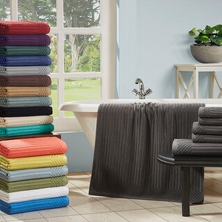 Superior Ribbed Cotton Absorbent Heavyweight Bath Towel Set
