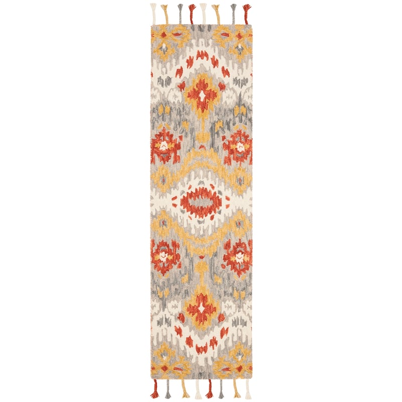 SAFAVIEH Handmade Suzani Latarsha Boho Tribal Wool Rug