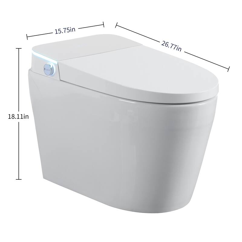 Tankless Smart Toilet with Bidet