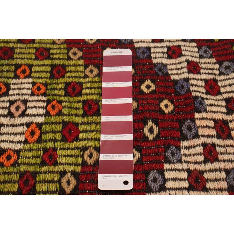 ECARPETGALLERY Flat-Weave Yoruk Red Wool Kilim - 5'10 x 11'11