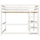 preview thumbnail 19 of 91, Modern Solid Wood Loft Bed with Built-in Desk, Safety Ladder
