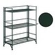preview thumbnail 16 of 32, Porch & Den Ferdinand 3-Tier Wide Folding Metal Shelf