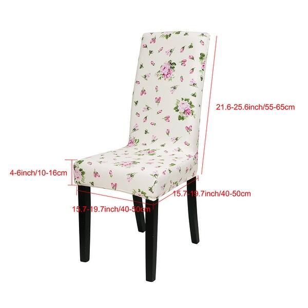 Shop Floral Print Spandex Chair Covers Fit Home Dining Room Seat