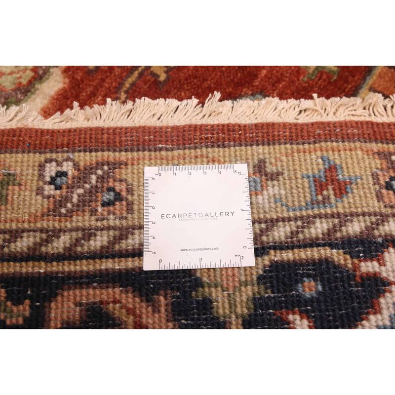 ECARPETGALLERY Hand-knotted Jules Sultane Dark Copper Wool Rug - 7'9 x 9'11